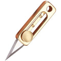 Titanium Alloy TC4 CNC Machined Wire EDM Courier Knife Carrying EDC Keychain Pendant