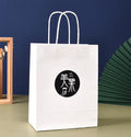 White Brown Kraft Paper Bags With Your Own Logo Shopping Bag With Logo Paper Kraft Coffee Bag Custom Paper Bags With Handles