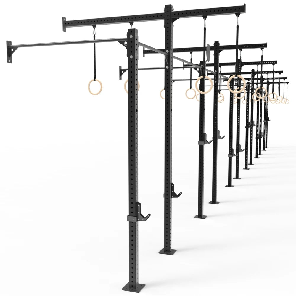 10 Channel Power Rack Station 3 in 1 Multi Gym with 5 Stack Jungle Gym Wall Mount Gym Rigs