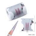 500pcs French Acrylic Nail Tips Extension Form UV Gel Building Self-Adhesive Plastic Paper Silver Grey Sticker Manicure