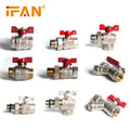 IFAN 1/4'' - 4'' Size Water Valve Long Handle Thread Galvanized Ball Valve for Water Use