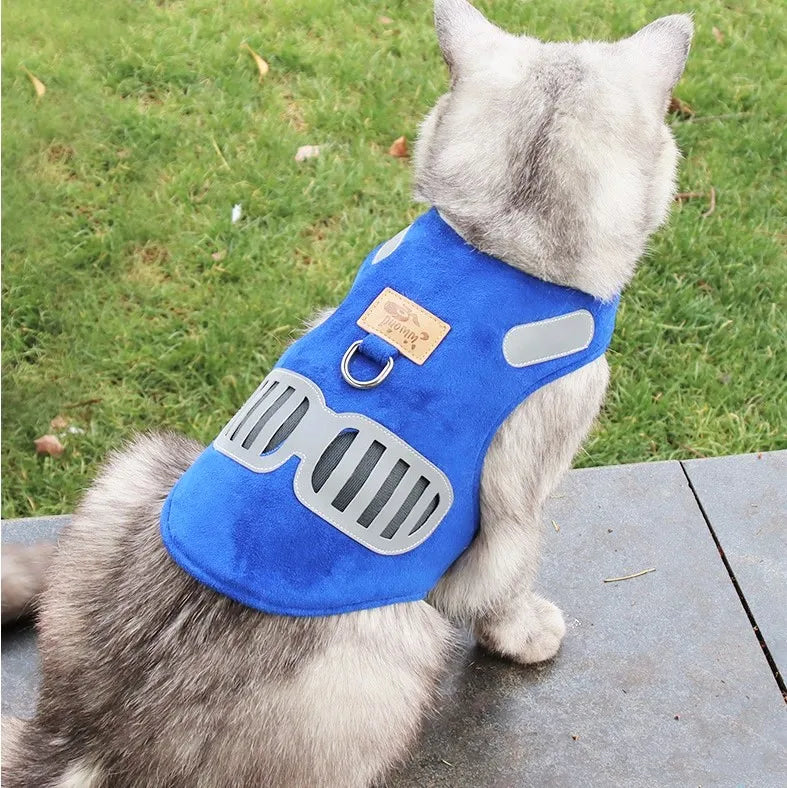 Wholesale Suede Breathable No Pull Soft Safety Pet Cat Vest Dog Harness and Leash