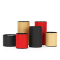 Star Packing Hair Straightener Cylinder  Black Long Luxury Custom Paper Packaging Round Flower Gift Box Tube
