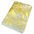Custom Gold Foil Specialty Paper for Gift Wrapping Micro Logo Bronzing Process with Coating MOQ 100pcs