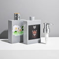 Luxury Custom Logo 160ml PET Square Cosmetic Pump Bottles Empty Flat Body Wash Shampoo Lotion Bottle for Cosmetics Packaging