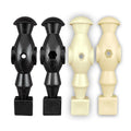 ABS & Stainless Steel Foosball Small Players with Black Finish Mechanical Components for Home/Away Use Bag Packaging