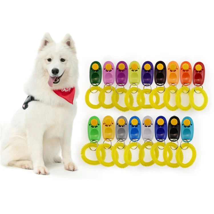 Upgraded Custom Dog Clicker Logo Ring Pet Dog Training Clicker Dog Training Sounder