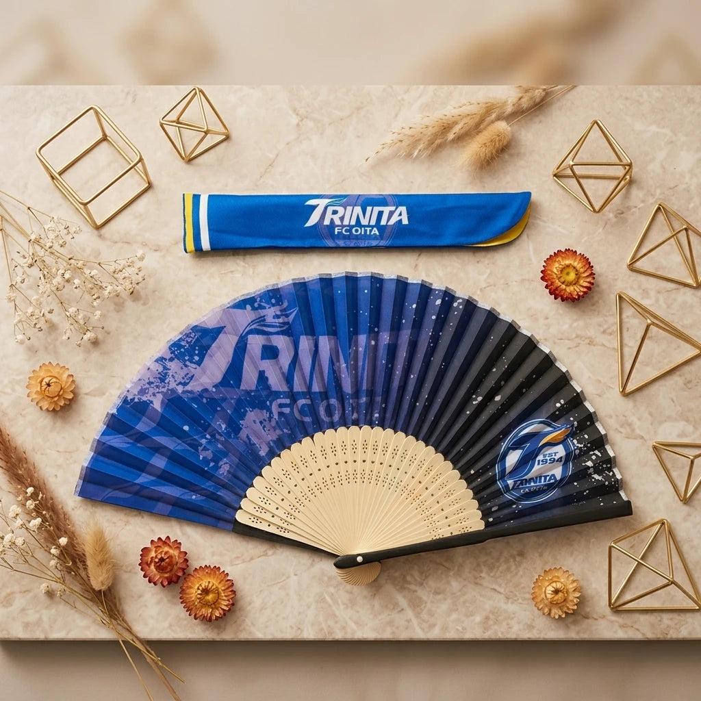 Custom Logo Bamboo Folding Hand Fans-Painted Flower Design Durable Holiday Wedding Favor MegaBDM