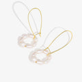 New Design 925 Sterling Silver Elegance Charm 18K Gold Plated Pearl Drop Earring