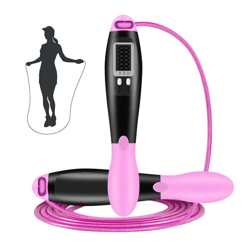 Adults Kids Fitness Workout Adjustable Length Digital Counting Counter Jump Skipping Rope Jumping Rope