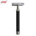 Double Edge Safety Razor with Single Blade Stainless Steel for Face & Body Shaving Red Wood Prevents Bumps Ingrown Hairs for Men