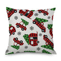 Blue Geometric Print Abstract Landscape Pillow Case for Home Sofa Car Decor Cushion