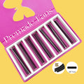 Abonnie 8D 10D Wide Loose Lash Trays Flat Long Stem Narrow Pro Made Fan Eyelash Mix Pointy Thin Base Promade Lash Extension Fans