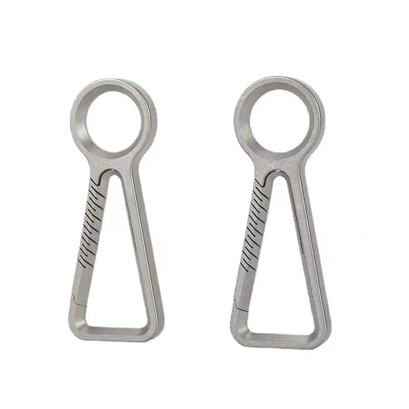 TC4 Titanium EDC Tool Carabiner Key Ring Hook Key Ring Swivel Hooks