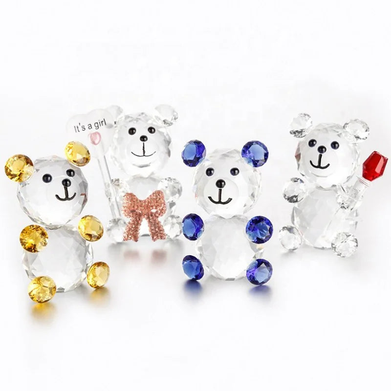 Crystal K9 Glass Animal Crystal Bear Figurine for Gifts