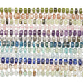Natural Stone Loose Beads Gemstone Healing Crystal Round 4*6MM Flat Beads for Women Men Bangles Bracelets Necklaces