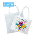 Sunyee Wholesale Plain Sublimation Blank Bag Custom Printed Logo Non-woven Reusable Shopping Tote Bag