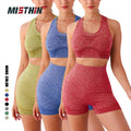 Hot Sale Women Push up Seamless Scrunch Short Wear Butt Lift Yoga Panties Sport Workout Fitness Gym High Waist Leggings Yoga Set