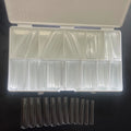 3XL Long Square Full Cover Tips Clear Nature False Tips Ballerina Coffin Artificial Press on Nails Gel Acrylic 11 Sizes