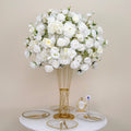 LFB2511 Wedding Table Decorations Wholesale White Hydrangea Rose Artificial Silk Flower Balls for New Year & Mother's Day