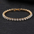 3mm/4mm Cubic Zirconia Tennis Bracelet Iced Out Chain Bracelet for Women Men Gold Silver Men Bracelet CZ Chain Homme Jewelry