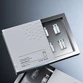 Custom High-End Silver Cardboard Color-Printed Drawer Boxes for Essential Oil Cosmetic Packaging Made From Durable Paperboard