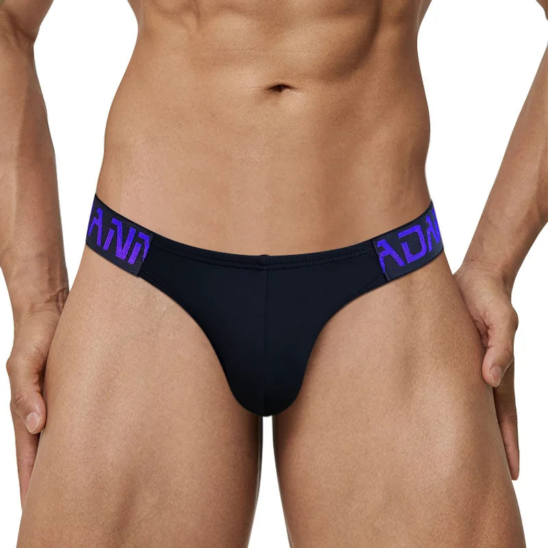 GZADN-AD743 Hot Sale New Arrival Men's Fashion Low Waist Solid Color Briefs Men's Sexy Underwear
