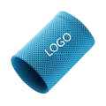 Coexistence Custom Logo Professional Protection 100% Cotton Thin 4.5cm Wrist Sweatband for Running Fitness