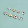 Wholesale 925 Sterling Silver Wavy Disc Spacer Beads Gold Plating Flat Spacer Beads for Jewelry Making Supplies