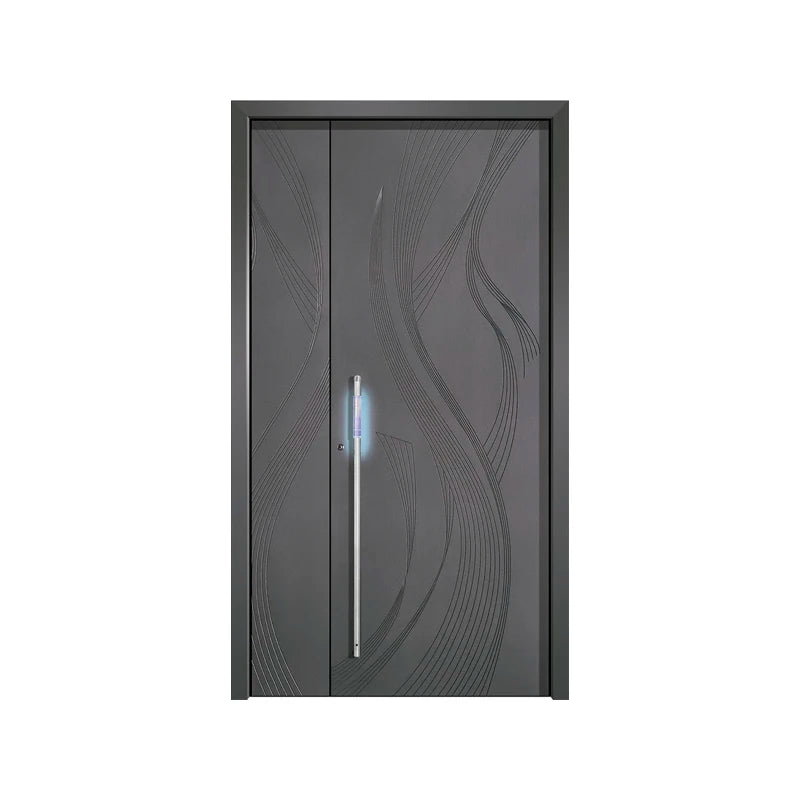 JHR Factory Price Entry Doors Exterior Modern Metal Security Steel Door for Houses