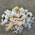 Wholesale champagne Artificial Flower Wedding Backdrop Decoration Wedding Flowers Supplier