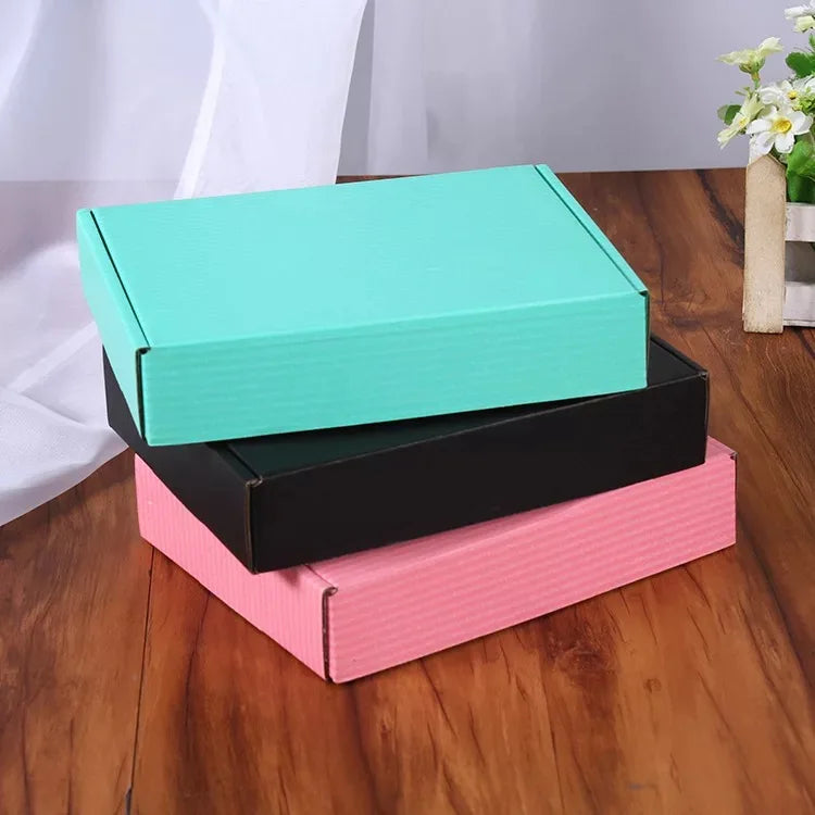 36*26*6cm Custom Logo Shipping Mailer Box Pink Cosmetics Mailing Skin Care Corrugated Packaging Box