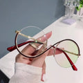 Fashion Color-changing Anti-blue Alloy UV400 Protection Optical Glasses Frame Photochromic Sunglasses