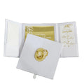 Customized Suede Hardcover Gold Mirror Acrylic Wedding Invitation Cards with RSVP Cards and Details Cards
