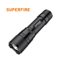 High Power Rechargeable LED Tactical Flashlight with Aluminum Alloy Body 300 Lumens IP33 Rated Zoom Focus for Camping