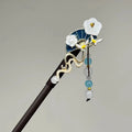 New Chinese Style Banana Fan Tassel Hair Stick Flower Tassel Ancient Costume Hanfu Vintage Dished Hair Stick Accessories Gifts