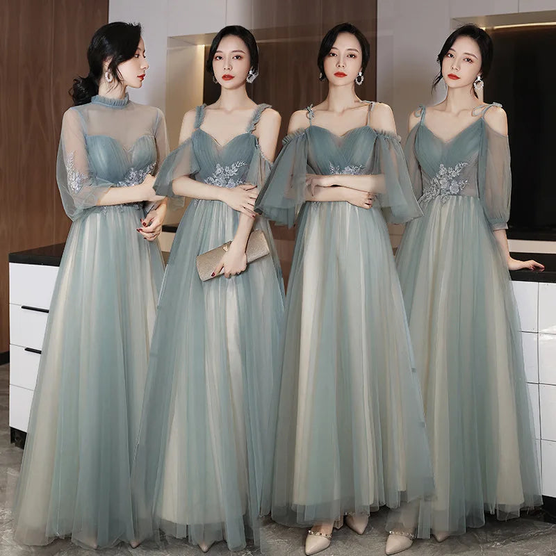 2022 New Show Thin Sisters Chorus Performance Prom Dress Wedding Bridesmaid Dresses