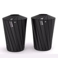 Outdoor Unique Steel Iron Garbage Trash Can Outside Street Metal Rubbish Litter Bin Public Commercial Recycle Dust Bin for Parks