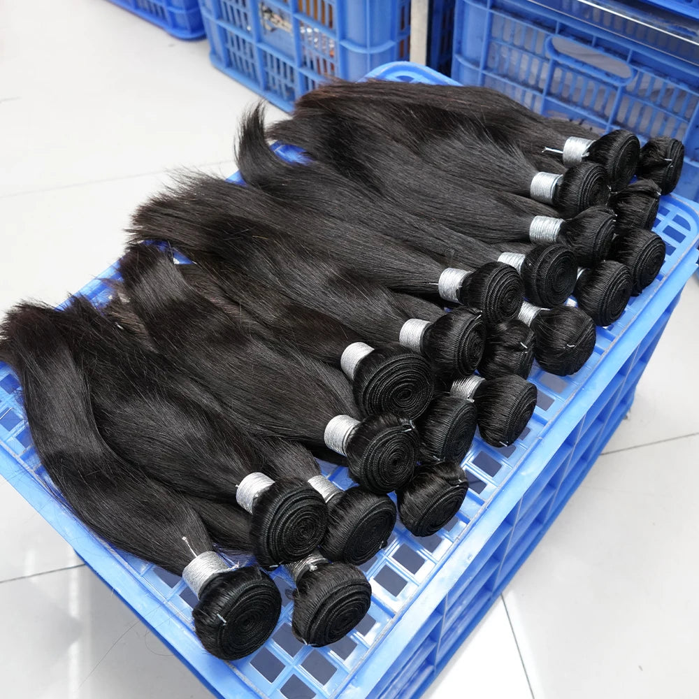 100% Indian Human Hair Bundles Wholesales Unprocessed Best Quality Mink Raw Virgin Indian Temple Water Wave Human Hair