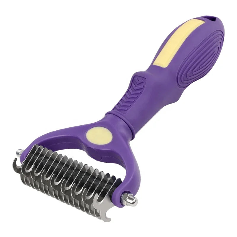 Factory Wholesale Custom Logo Cat Open Knot Comb Dog Pet Dematting Grooming Brush