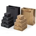 Kraft Paper Jewelry Drawer Jewelry Earring Necklace Ring Black logo Printing Jewelry Organizer Drawer