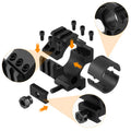 FOCUHUNTER Mette Black Aluminum Anodized 25.4/30mm Scope Ring Mount 20mm Base Adapter Hunting Tactical Gear