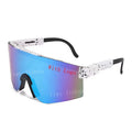 2025 Wholesale New Custom Big Frame Reflective Lens Men Bike Cycling Sport Sunglasses Women Men With V Logo