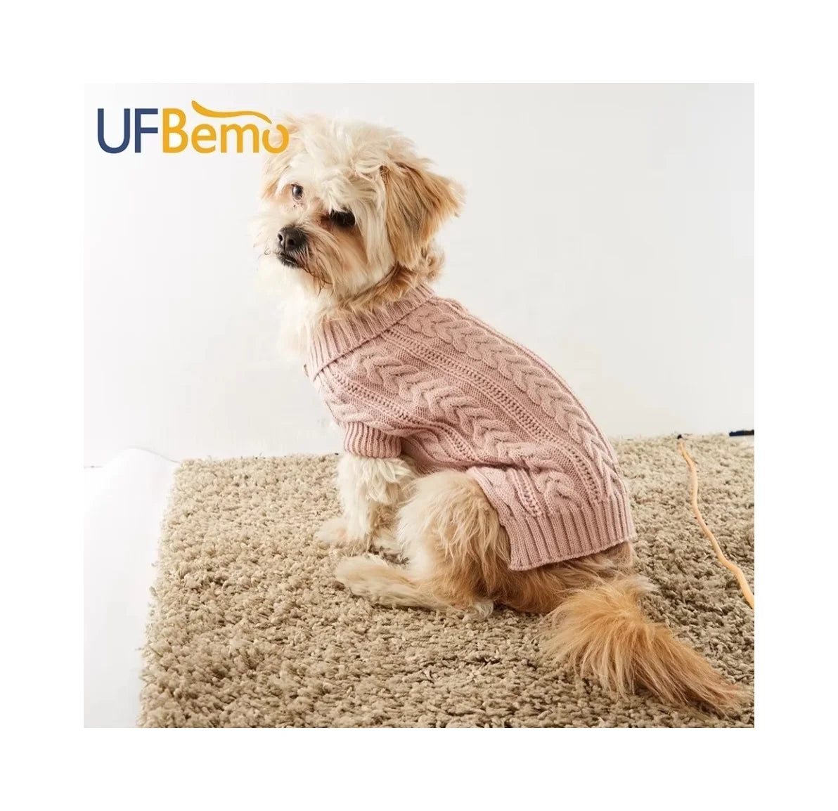 UFBemo Knitted Cable Dachshund Cat Pull Chien Teckel Clothes Christmas Warm Dog Sweater Winter