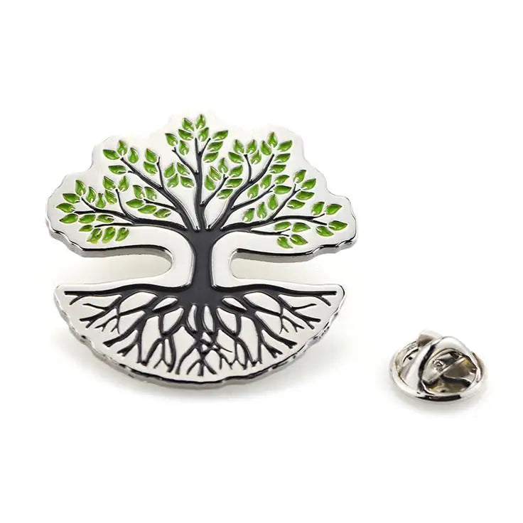 Manufacturer Badge Design Logo Custom Made Silver-Plated Metal Lapel Pins with Hard/Soft Enamel Finish Letterpress Printed