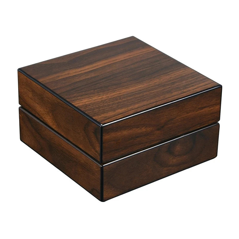 Stainless Ashtray Box Wooden Foldable Travel Cigar Ashtray With Cigar Cutter and Punch