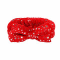 HaoKey Christmas Hair Band Hot Stamping Stars Headband with Wrist Strap to Wash Face Makeup Spa Headband Microfiber for Women