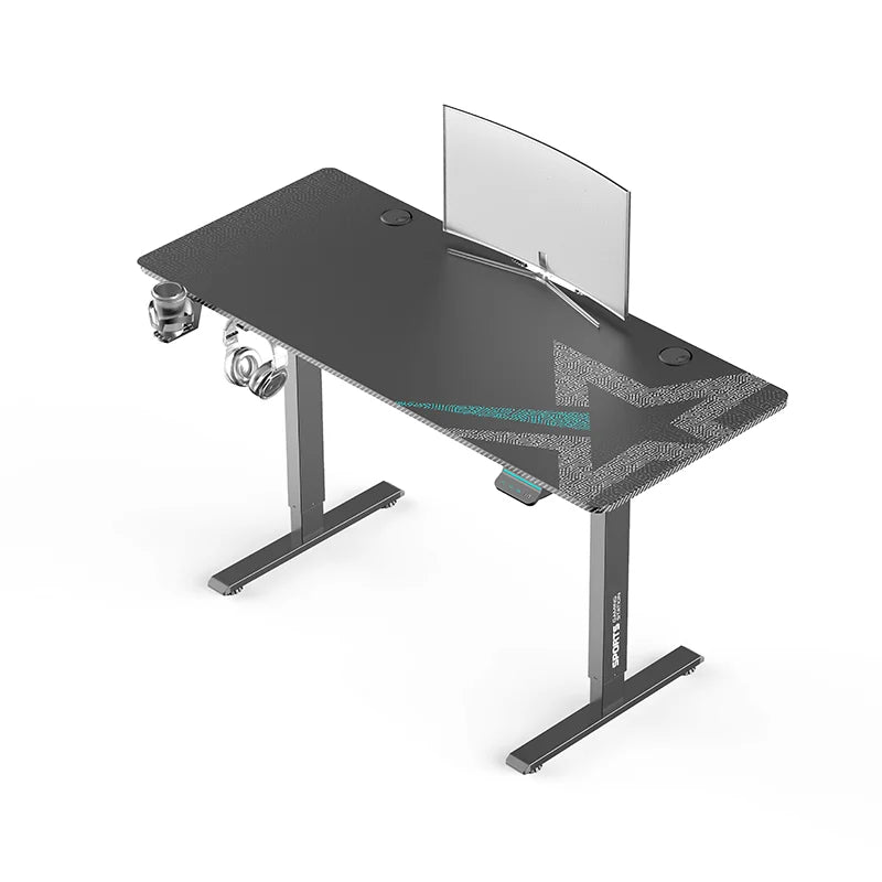 Ergonomic Modern Office Computer Table High Quality Single Motor Standing Desk Electric Height Adjustable Desk for Home Use