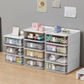 Wholesale Shelf Multi Capacity Plastic Storage Cabinet Stationery Sundries Cosmetic Desktop Makeup Plastic Drawer Cabinet