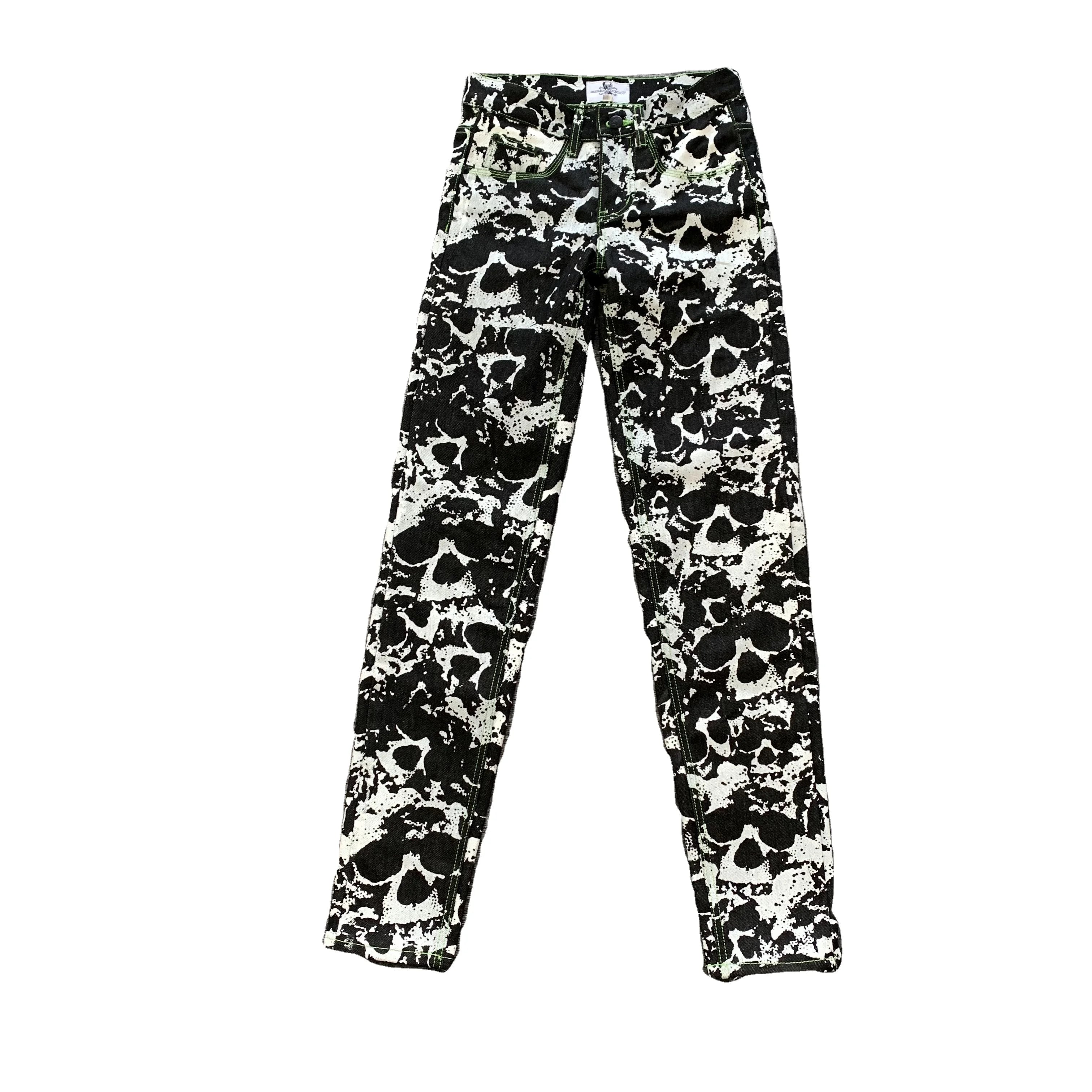 DENIMGUYS Custom 3d Digital Printed Skull Stylish Straight Mens Denim Jeans